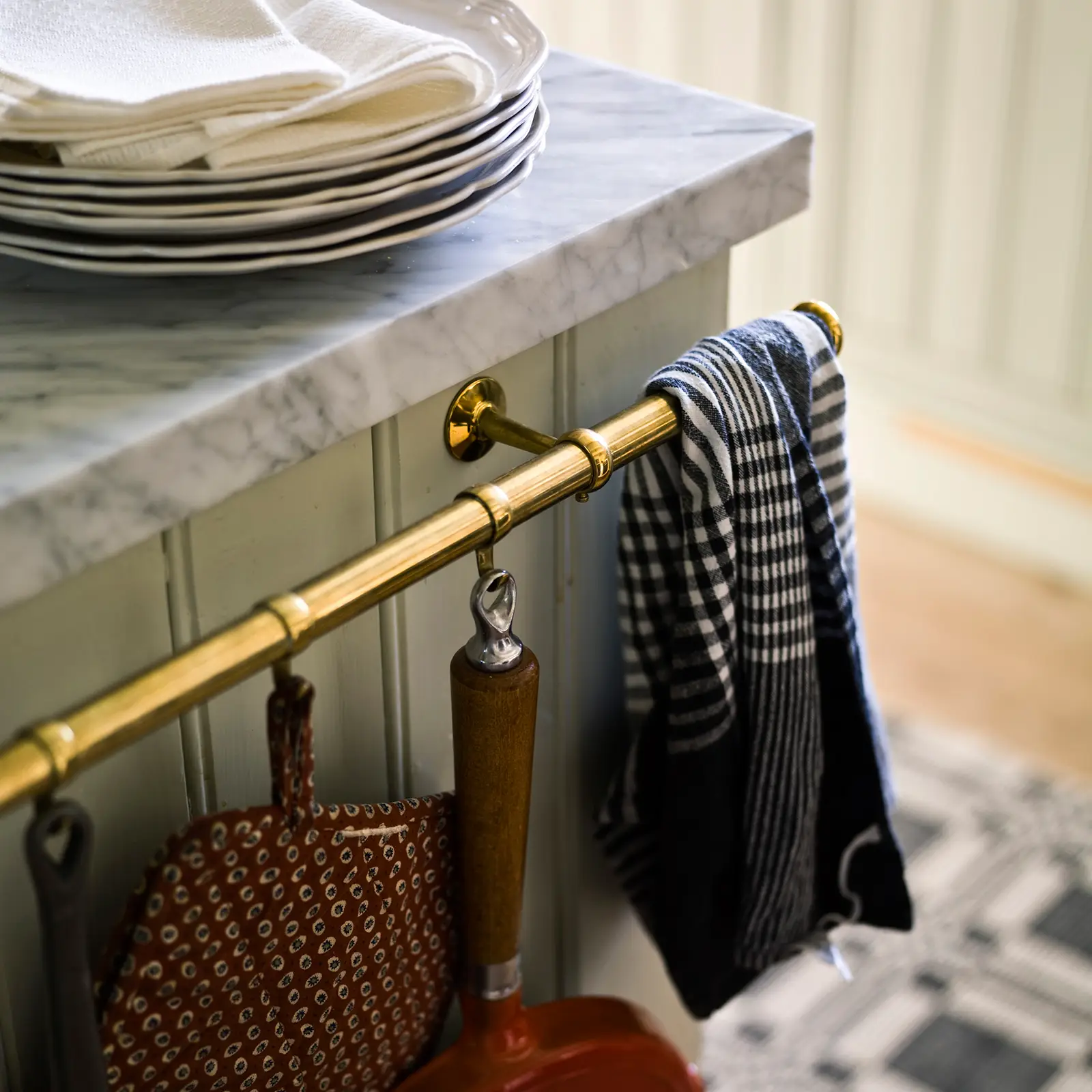 End knob for kitchen stove rod brass - Image 4