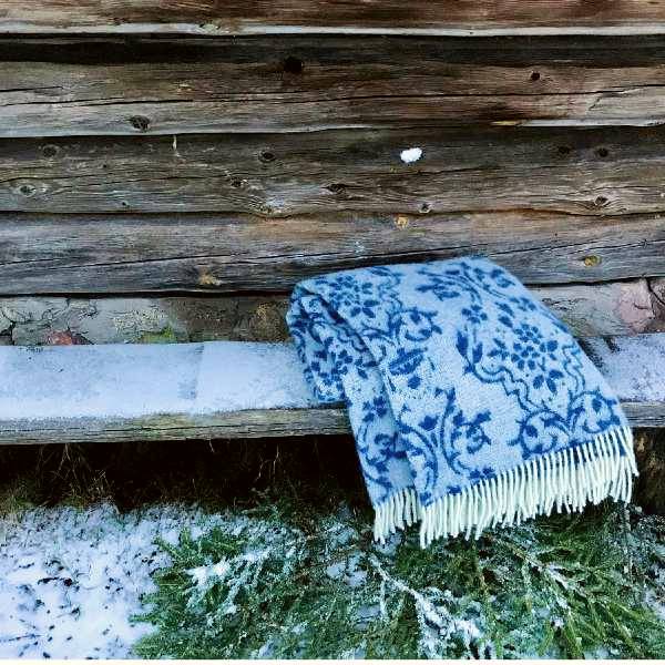 Pläd Nästgårds blå - Bild 2