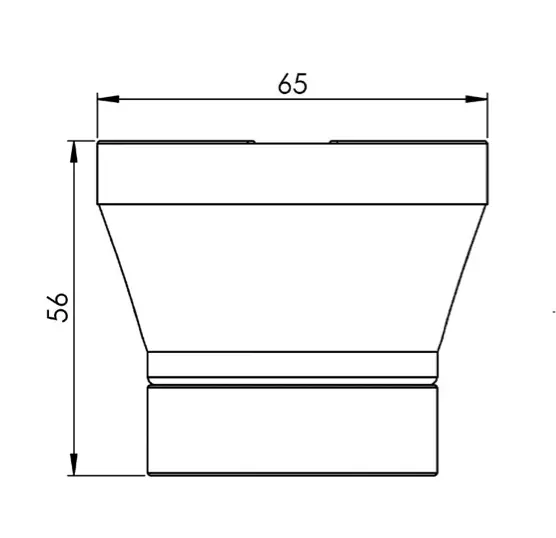 Lamp holder porcelain straight white - Image 2