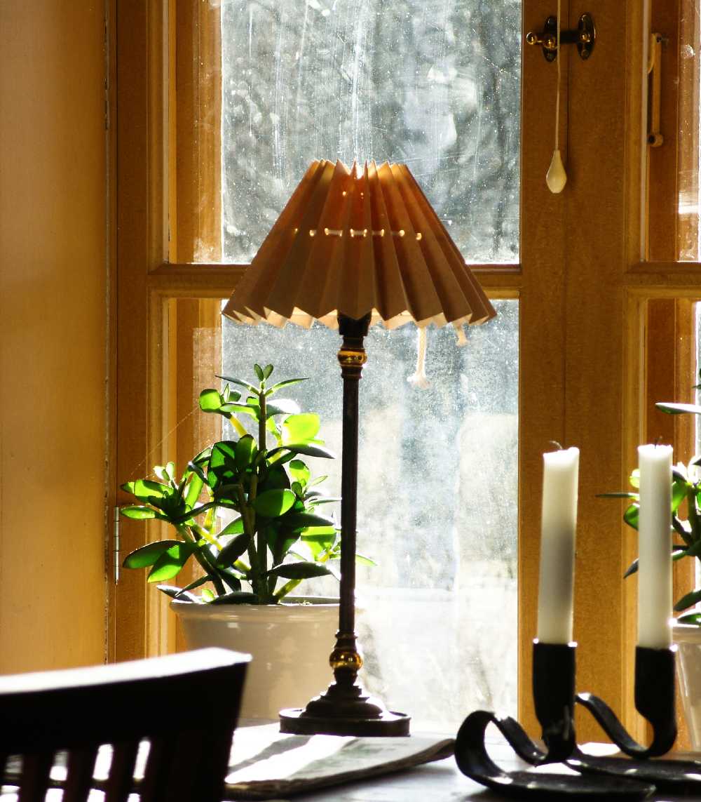 Pappskärm till eldgaffellampa - Bild 2