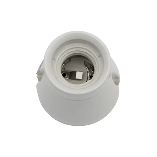 Lamp holder porcelain straight white - Image 4