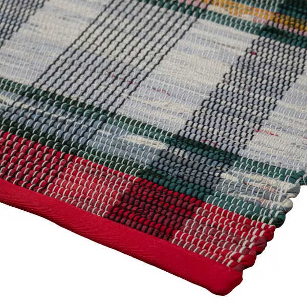 Rag rug Tuskaft red - Image 2